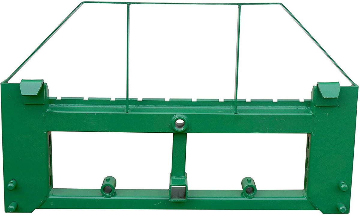 titan attachments pallet fork frame fits john deere loaders with 2" hitch receiver includes 42 in class ii fork blades