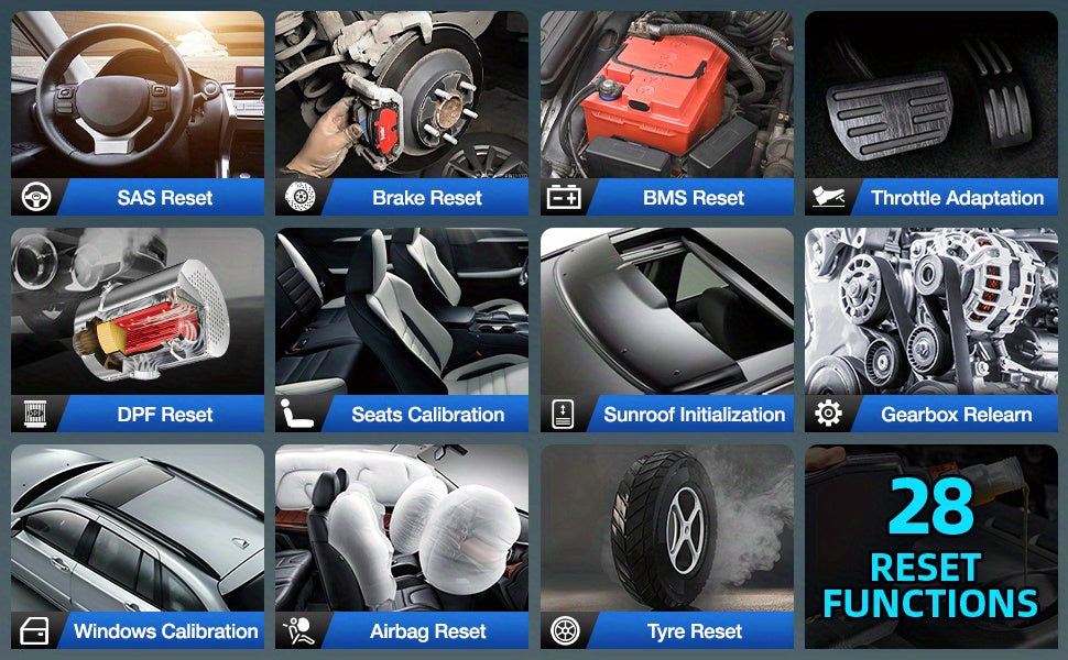 KINGBOLEN K7 OBD2 Scanner ECU Coding Active Test 28 Resets AF Reset ALL System Auto Diagnostic Tools 3 Years Update