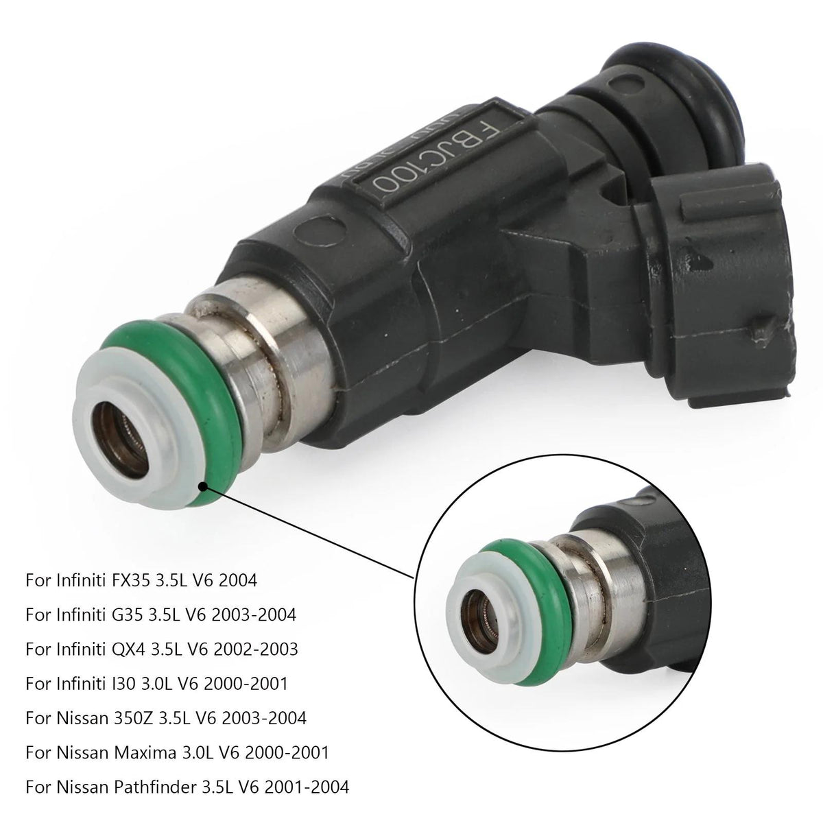 2003-2004 Nissan 350Z 3.5L V6 1PCS/6PCS Fuel Injectors FBJC100 FBJC-100 842-12240 84212240 Generic