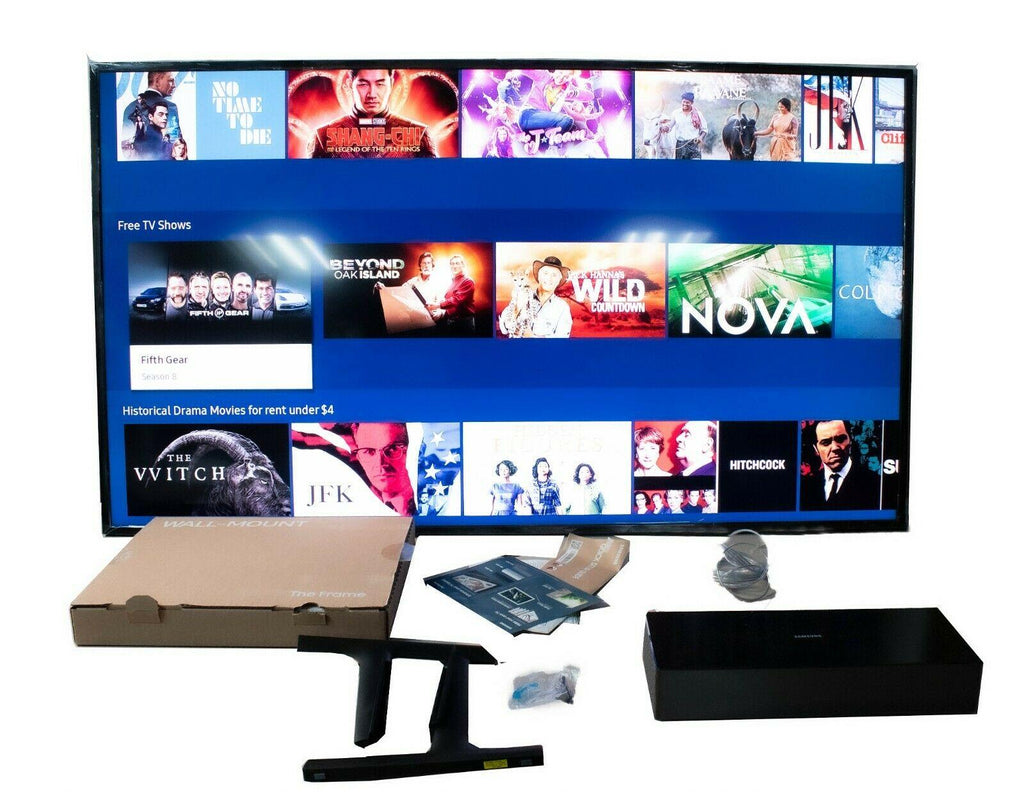 samsung the frame ls03a 55" 4k ultra hd smart qled tv - 2024 model