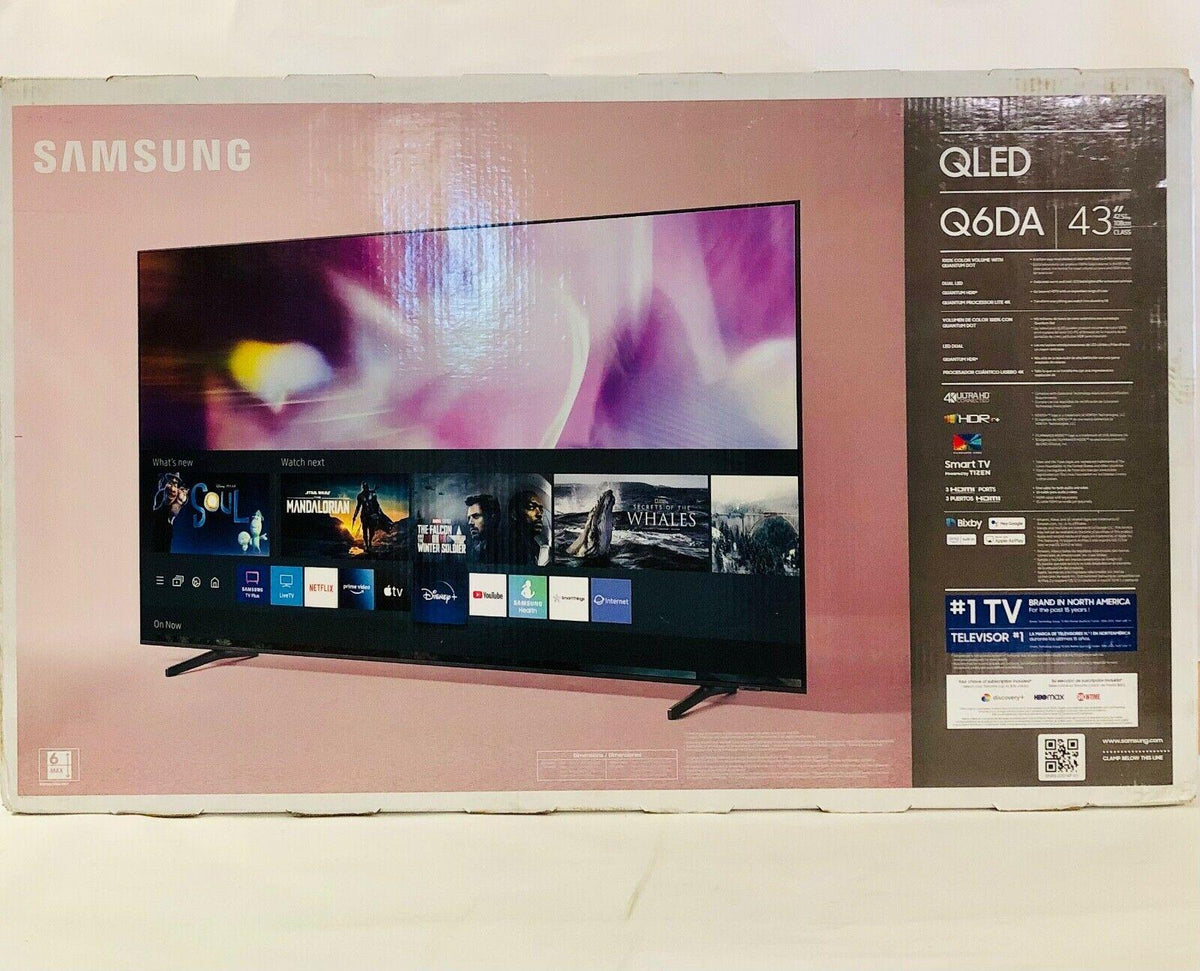 brand new factory sealed samsung 43" class q6 series qled 4k uhd smart tv 2021!!
