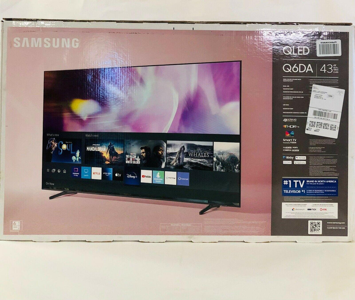 brand new factory sealed samsung 43" class q6 series qled 4k uhd smart tv 2021!!