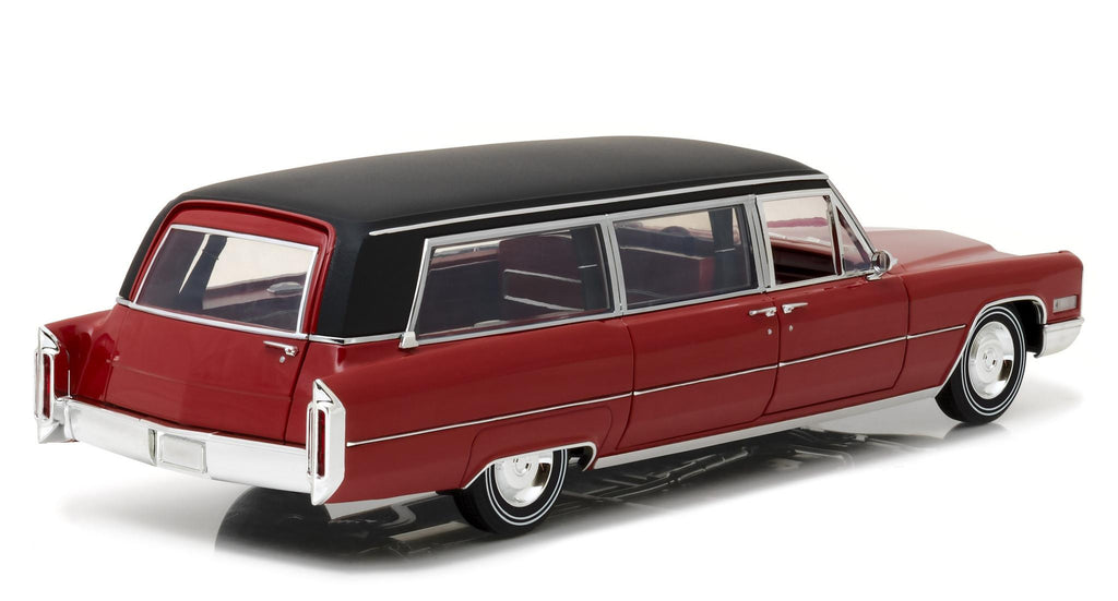 1966 Cadillac S&S Limousine Red w/Black Vinyl Top "Precision Collection" Ltd Ed 396 pcs 1/18 Diecast Car  by Greenlight