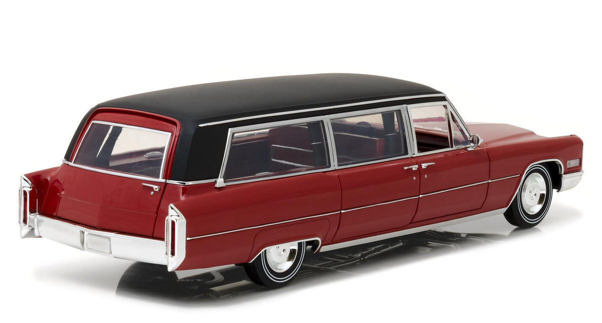 1966 Cadillac S&S Limousine Red w/Black Vinyl Top "Precision Collection" Ltd Ed 396 pcs 1/18 Diecast Car  by Greenlight
