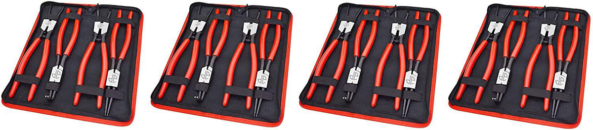 Astro Pneumatic Tool 94222 13" 4pc LarInternal/External Snap Ring Pliers (4 Pack)