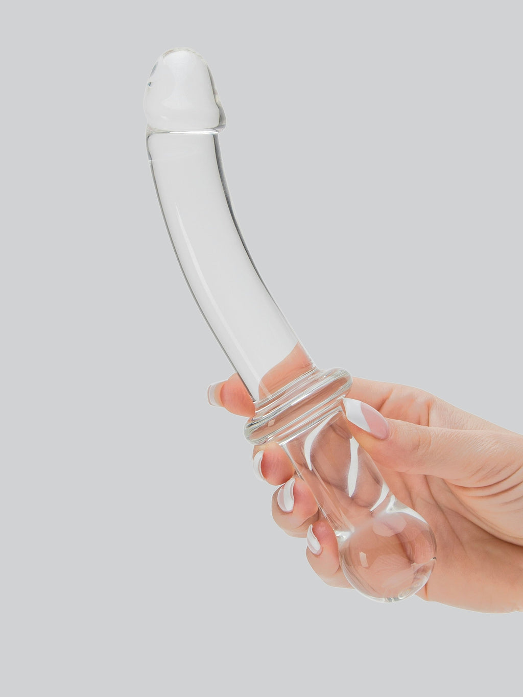 Lovehoney Realistic Sensual Glass Anal Dildo, Clear