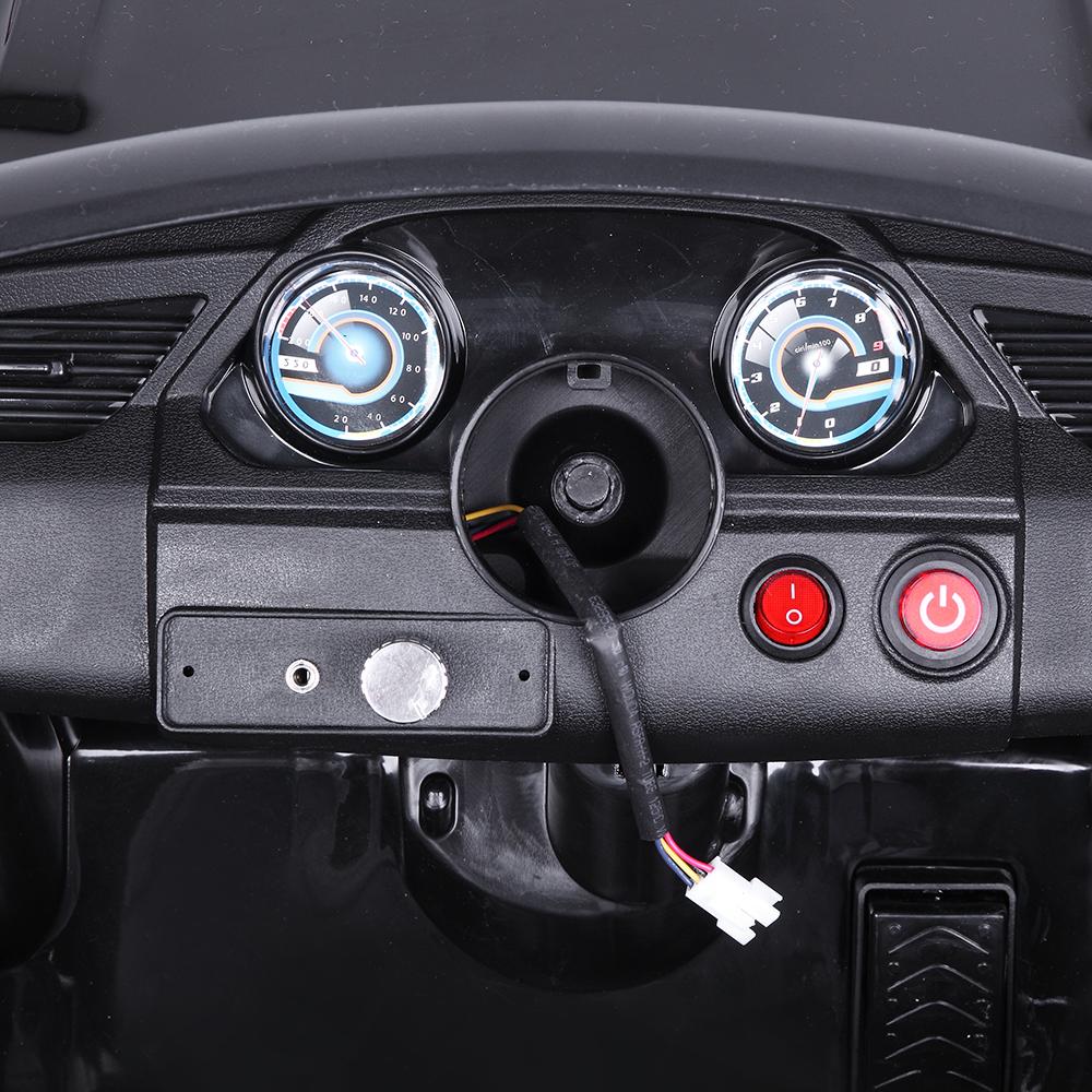 Zimtown Electric Car with 35W*1 6V7AH*1 Battery Children Car Pre-Programmed Music and Ride on Car Remote control Black