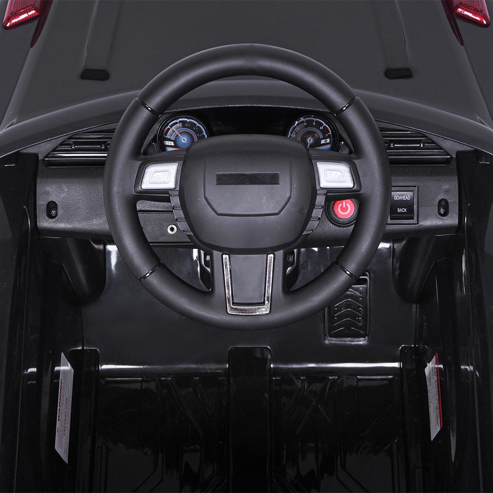 Zimtown Electric Car with 35W*1 6V7AH*1 Battery Children Car Pre-Programmed Music and Ride on Car Remote control Black