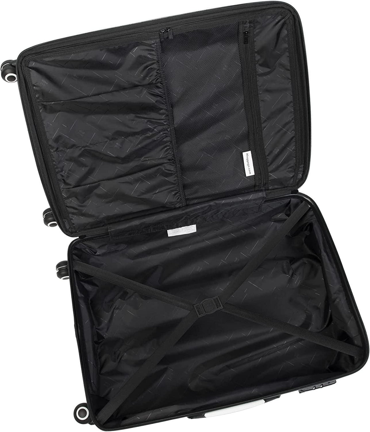 Intervolve 28" Hardside Checked 8 Wheel Expandable Spinner, Old Gold