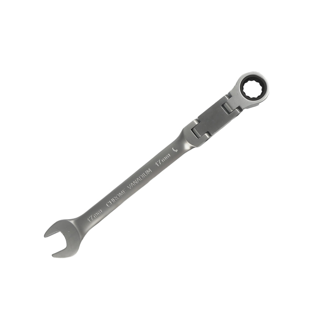 180° Flexible Head Ratchet Wrench Deep Offset 8-19mm Combination Dual-purpose Ratchet Tool Repair Ratchet Combination Set Car Hand Tools
