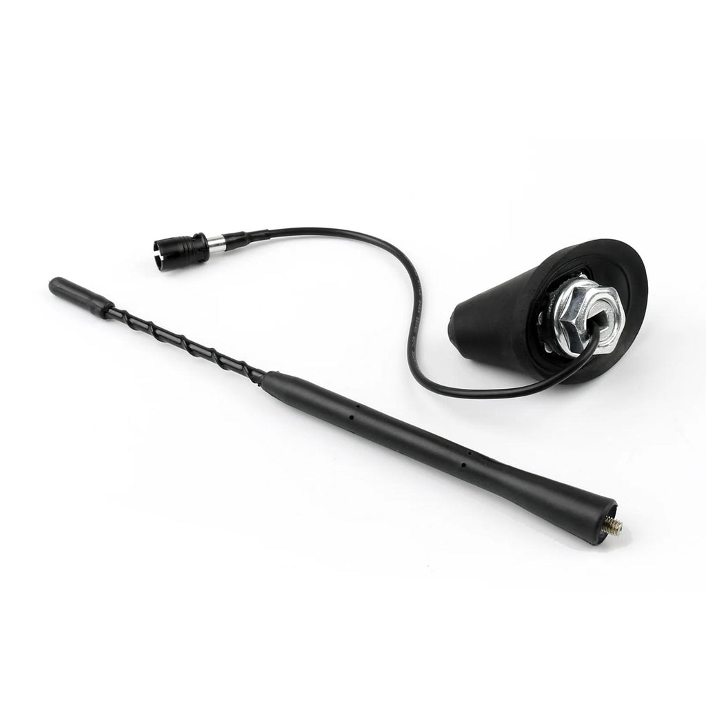9" Amplified AM/PM Roof Aerial Antenna + Base Combo Set For VW Toyota Lexus Generic