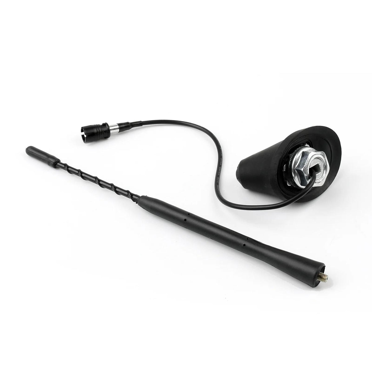 9" Amplified AM/PM Roof Aerial Antenna + Base Combo Set For VW Toyota Lexus Generic