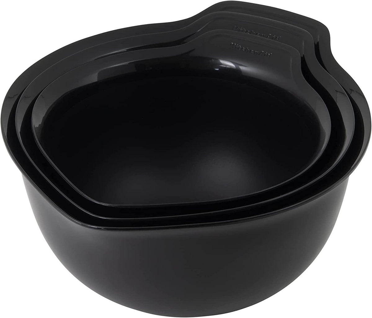 KitchenAid Universal Mixing Bowls, Set Of 3, Black