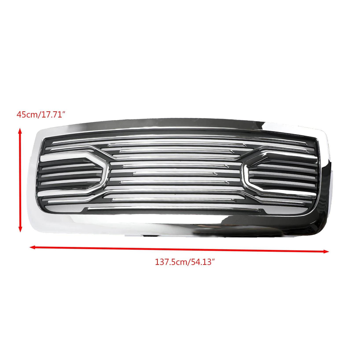 2010-2023 Ram 2500/3500 Big Horn Chrome Packaged Grille+Replacement Shell Generic