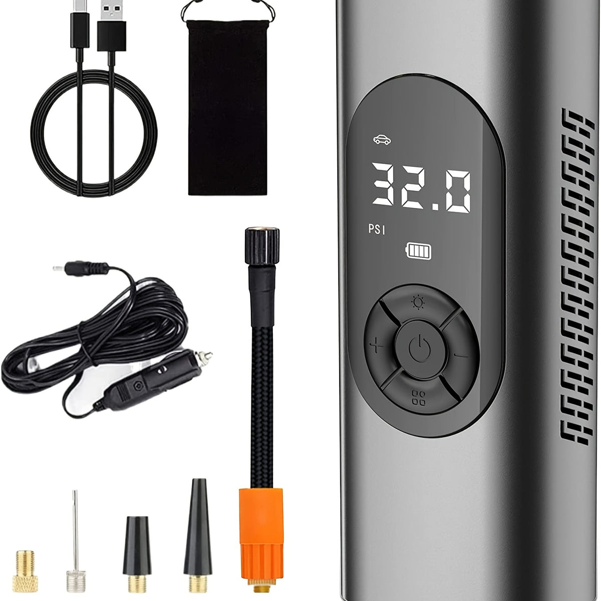 Tire Inflator Portable Air Compressor For Car Tire, Cordless & Strong Power Air Pump For Car Tire With 6000mAh Battery Fast Inflate 150PSI Tire Pump