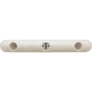 Channel Drain, Aquastar, 32", Flat Grate, For Concrete, White