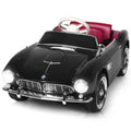 12V BMW 507 Licensed Electric Kids Ride On Retro Car RC w/Music & Lights BlackWhite