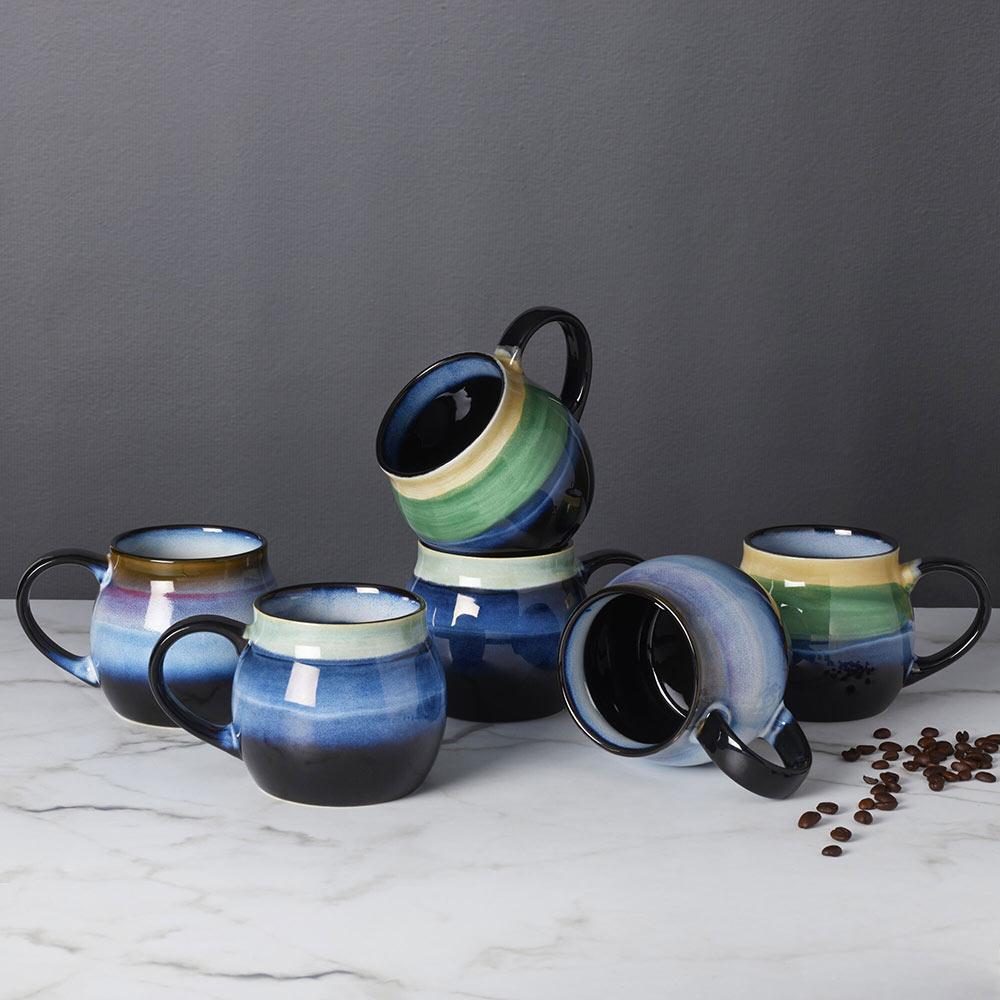 Horizon Set of 6 Mugs, Assorted
