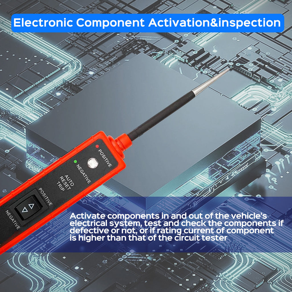 Power Circuit Probe Tester 6-24V DC Test Light Short Circuit Automotive Component Electrical Polarity Identify Continuity Tester , Overload Protection