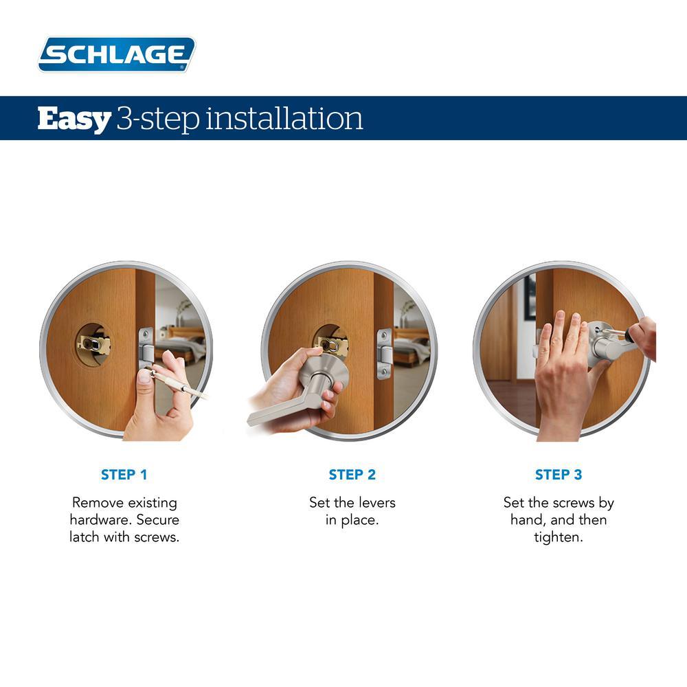 Merano Matte Black PassaHall/Closet Door Lever with Greenwich Trim