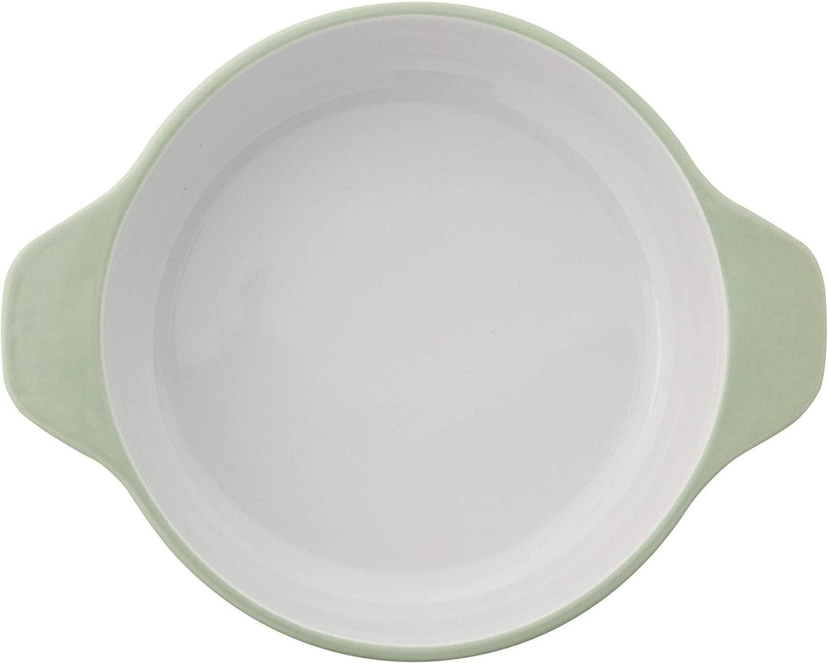 KitchenAid Vitrified Stoneware Round Casserole Baker, 2-Quart, Pistachio