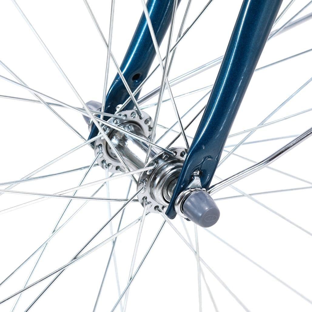 Kingtowag Womens Beach Cruiser Bike 26 inch Single Speed Bicycle for Women Comfortable Bicycle with 17'' Frame  Bike Blue(US Stock)