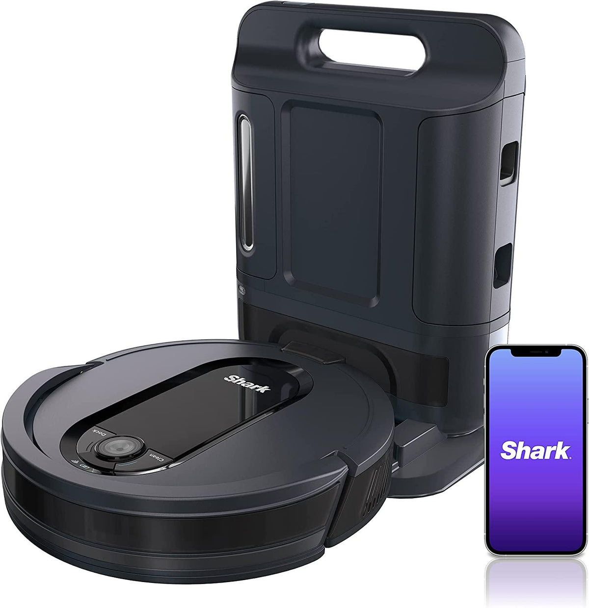 Shark AI Ultra 2in1 Robot Vacuum &amp; Mop with Sonic Mopping, Matrix Clean, Home Mapping, HEPA Bagless Self Empty Base, CleanEdge Technology, for Pet Hair, Wifi, Works with Alexa, Black/Gold (AV2610WA)