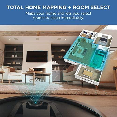 Shark AV1010AE IQ Robot Vacuum with XL Self-Empty Base, Bagless, 45-Day Capacity, Advanced Navigation, Alexa &amp; Wi-Fi, Multi-Surface Brushroll, for Pets, Dander &amp; Dust, Carpet &amp; Hard Floor, Black