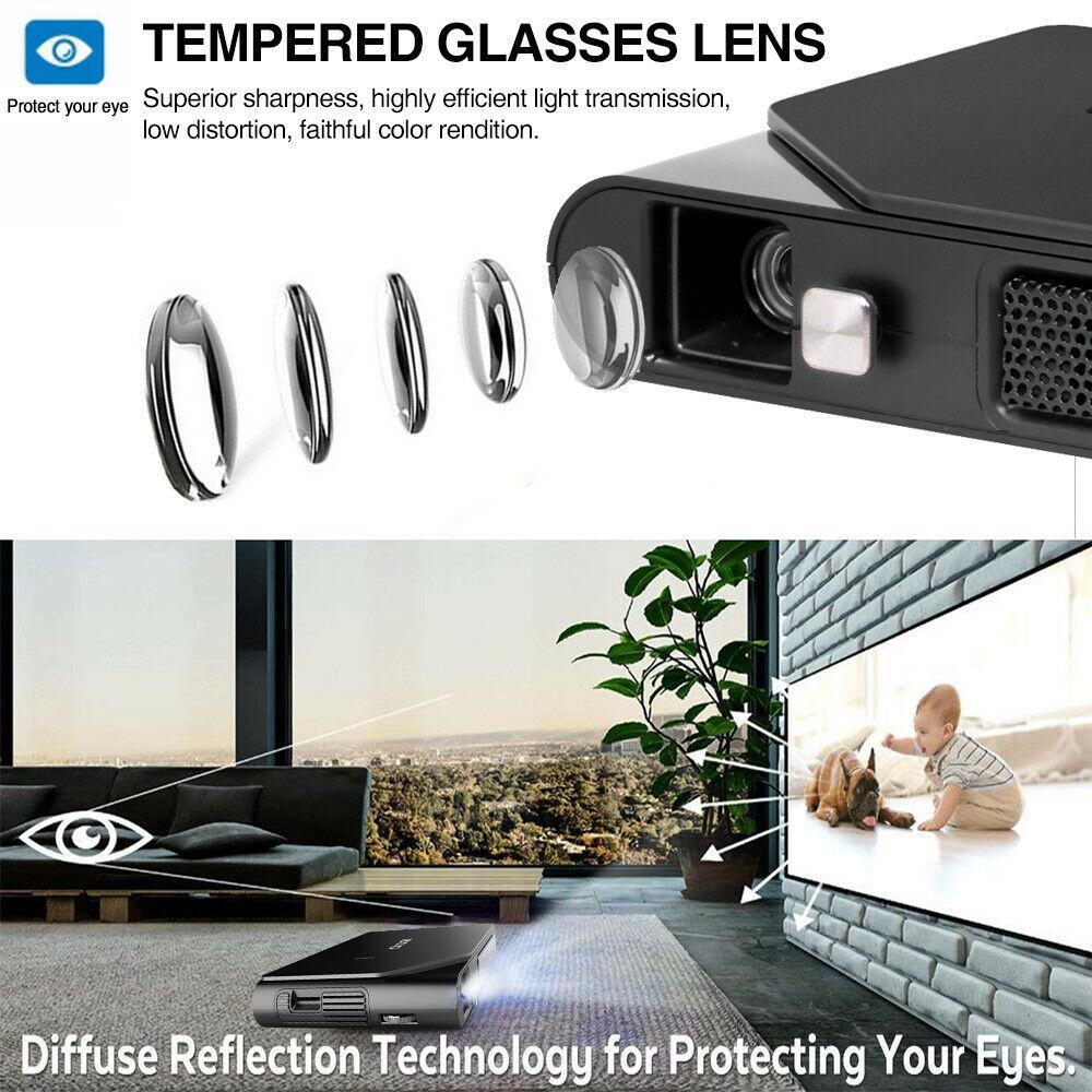 3600lms dlp 3d projector wifi portable home cinema full hd movie meeting hdmi tv