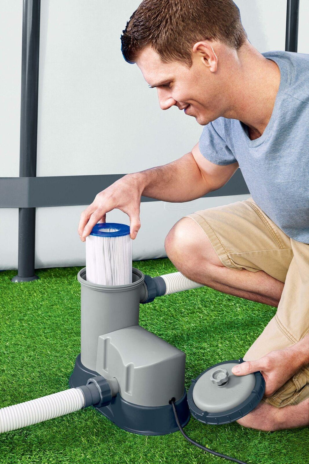 bestway 1500gph above ground swimming pool sand filter pump 59390e device us