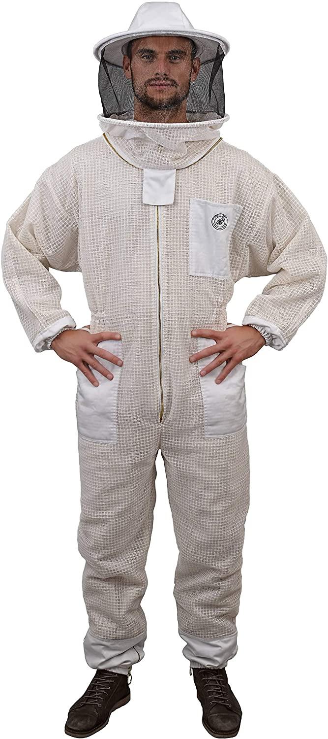 humble bee 420 aero beekeeping suit with round veil