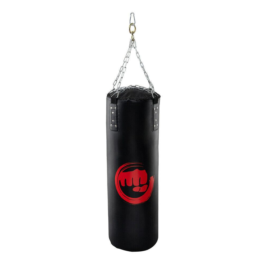 Punching Bag Filled Set, Heavy Bag Heavy Punching Bags for Kickboxing MMA Heavy Muay Thai Training with Hanger/Ceiling Hook/Hanging Chain, Indoor/Garden Boxing Bag for Man Women Kids