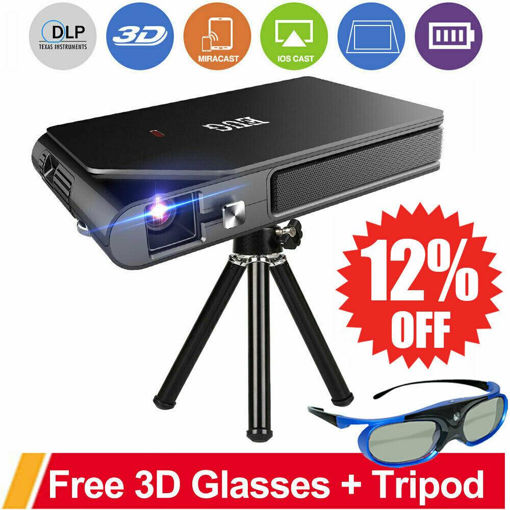 pico size dlp projector home cinema wifi proyector 3d movie meeting trip hdmi tv