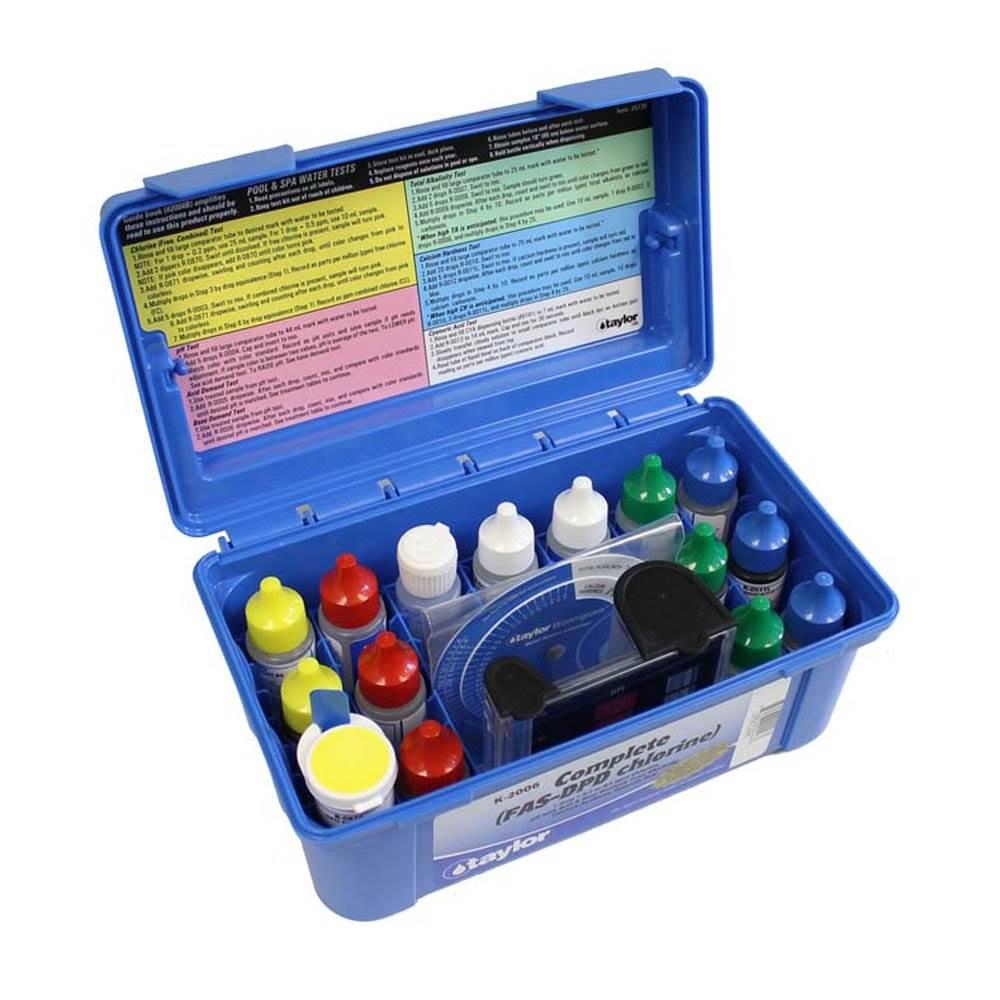 Taylor K2006  Swimming Pool Water FAS-DPD Chlorine pH Alkaline Test Kit (4 Pack)