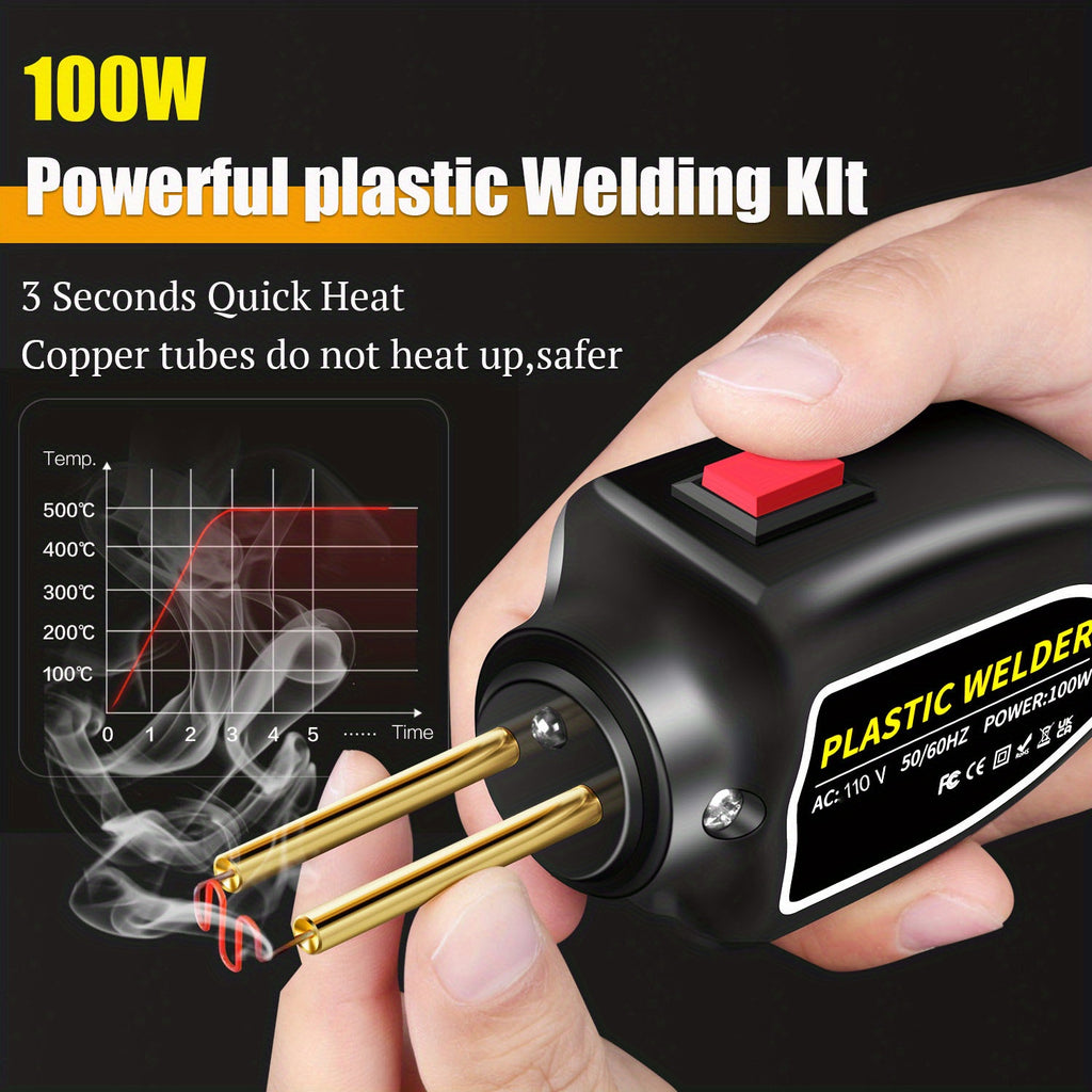 US Plug Professional Plastics Welders Hot Staplers Machine Staple PVC Repairing Machine Car Bumper Repairing Stapler Welding Tool