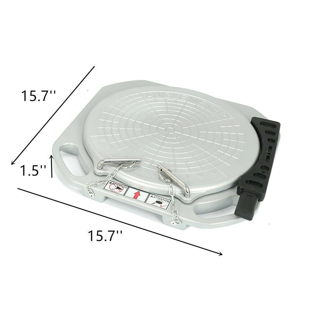 2 Wheels Durable Car Front End Wheel Alignment Turntable Turn Plates Tools USA
