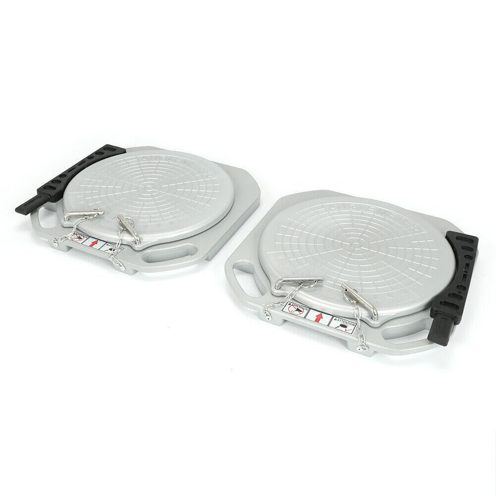 2 Wheels Durable Car Front End Wheel Alignment Turntable Turn Plates Tools USA