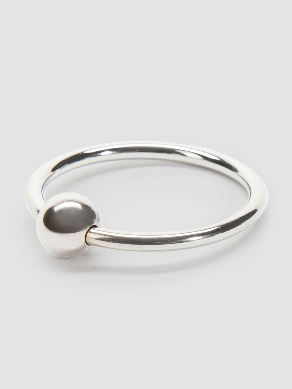 DOMINIX Deluxe Steel Glans Ring, Silver