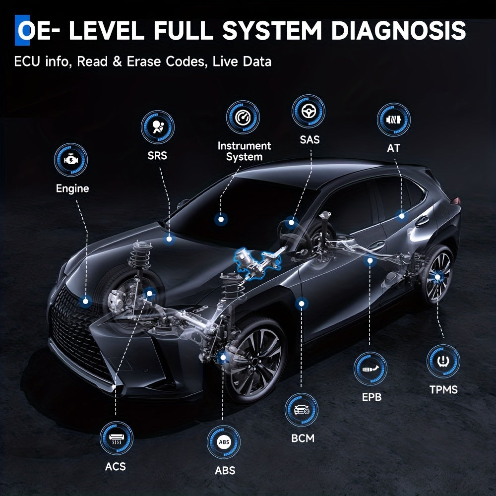 ANCEL FX5000 OBD2 Scanner Car Diagnostic Tool All System ABS Bleeding Oil Reset EPB Reset Automotive Scanner Lifetime Update