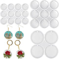 3pcs Silicone Circle Mold,Round Resin Molds Silicone,Key Chain Resin Molds with Hole,4/9/12-Cavity Round Pendant Ornament Mold for DIY Jewelry,Keychains,Ornaments