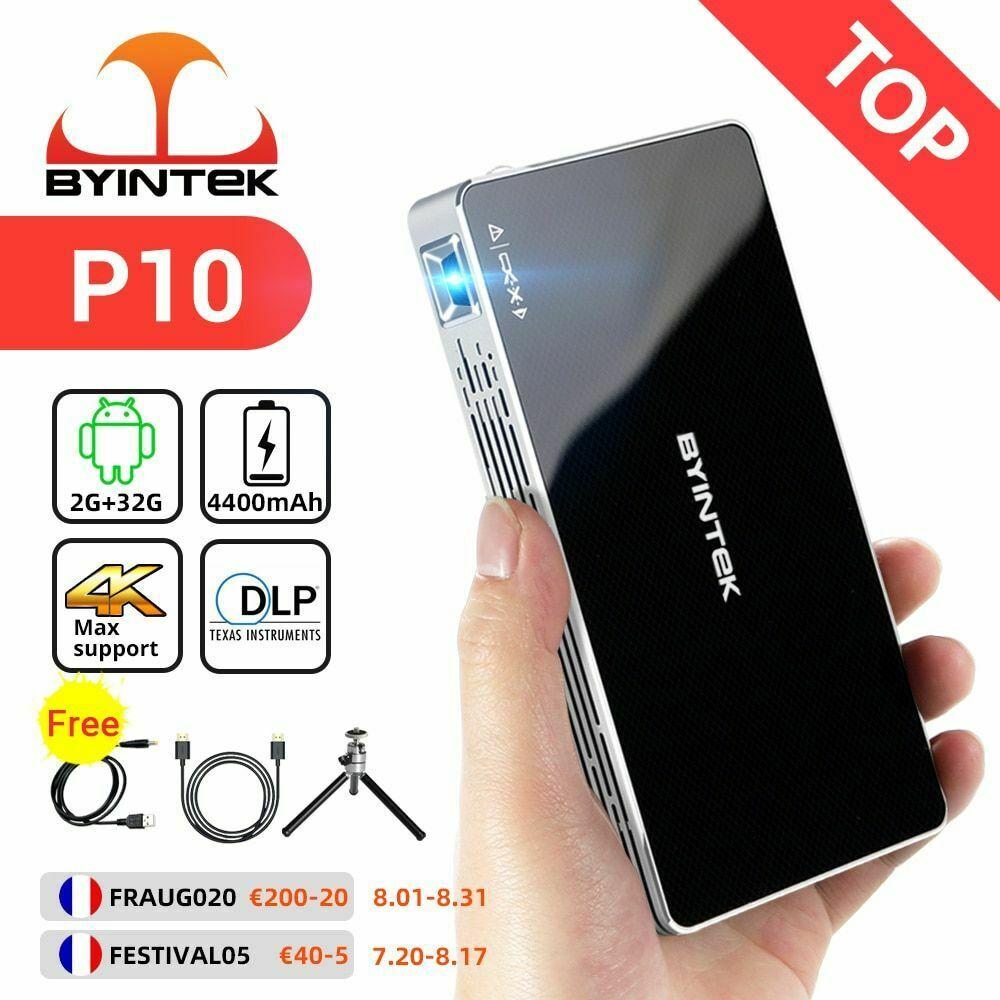p10 smart android wifi mini pocket pico portable beamer tv led dlp mobile 1080p