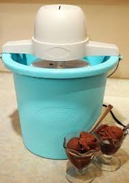 ICMP400BLUE 4-Quart Electric Ice Cream Maker with Easy Carry Handle