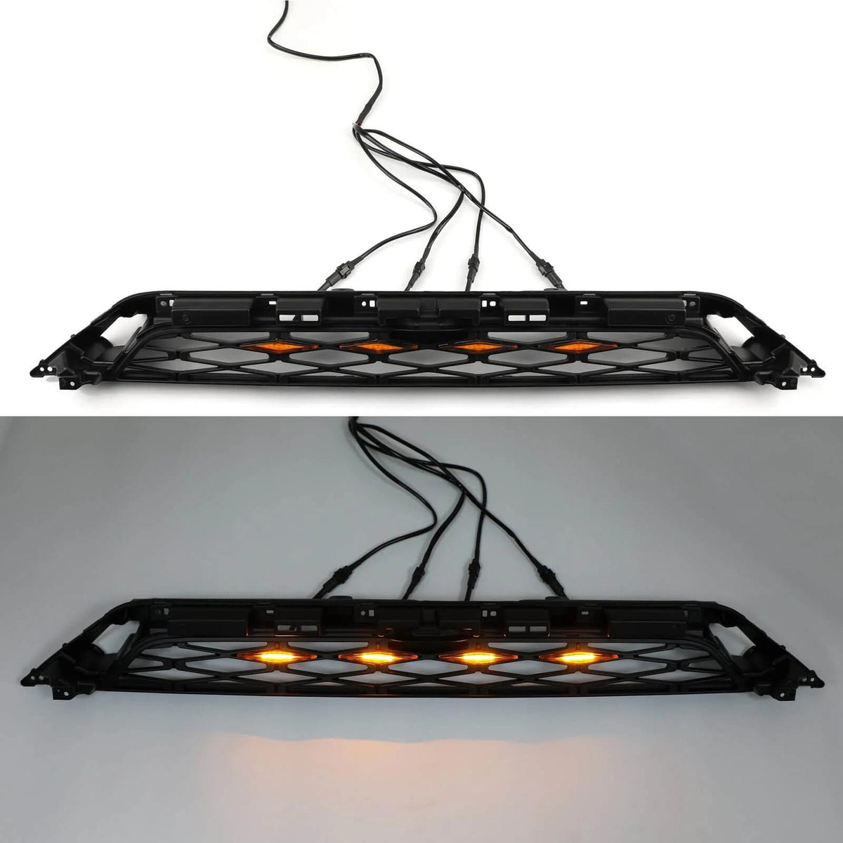 4PCS Plastic Car Grilles Grill LED Lights For Toyota 4Runner TRD Pro 2014-2023 Generic