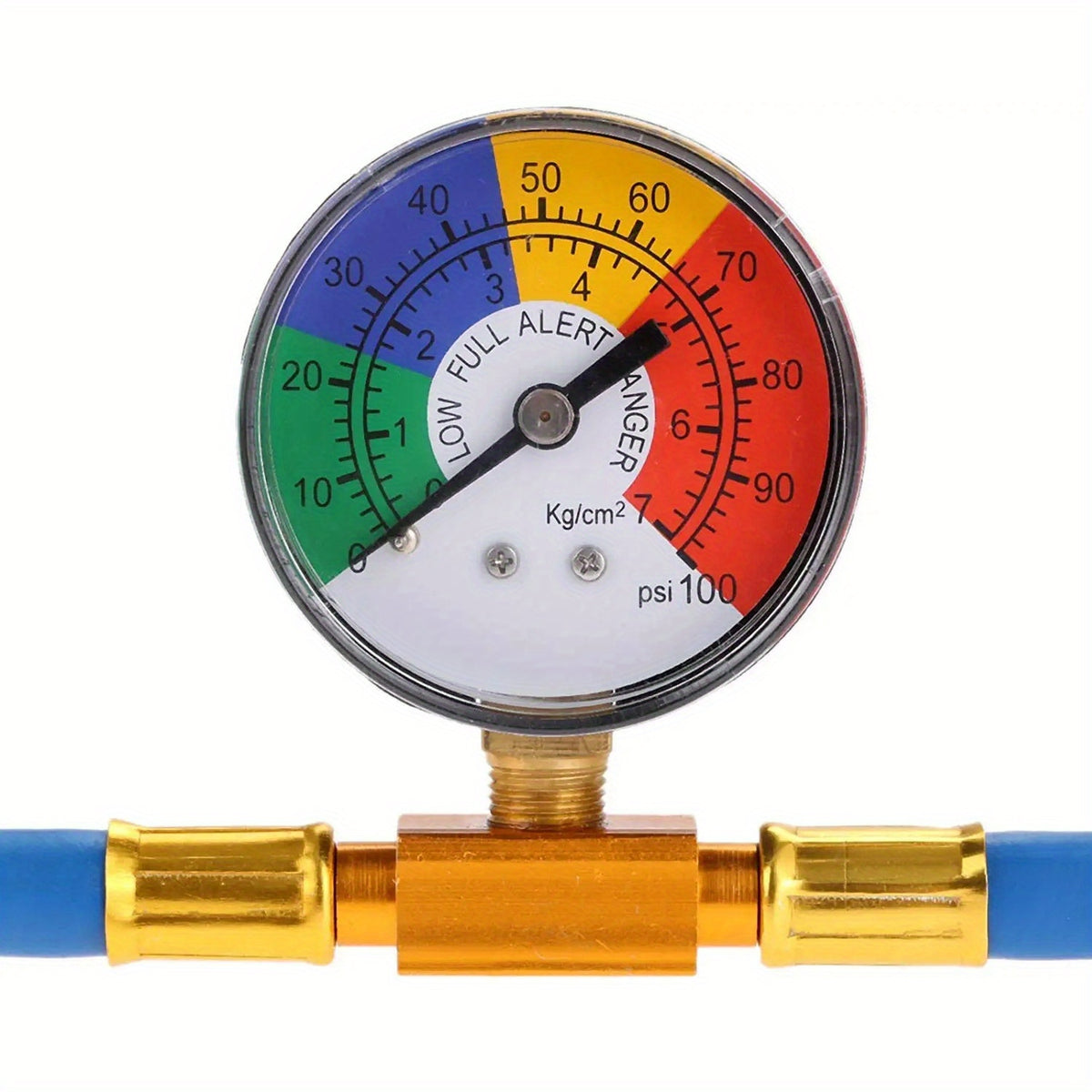 R134A Automotive AC Refrigerant Charging Hose Kit Charging Hose With Meter,A/C 1/2 Charging Measuring Kit