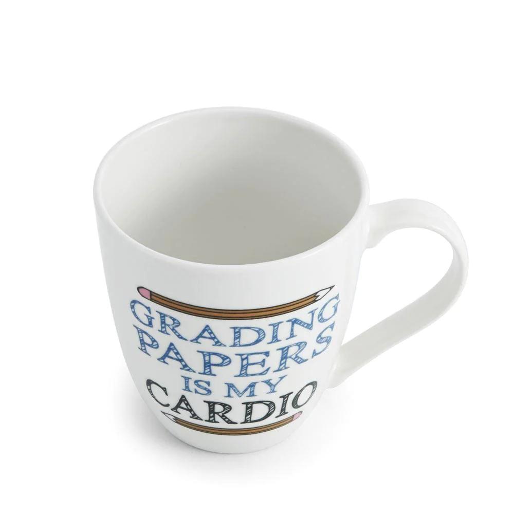 Sentiment Mugs Grading Papers Is My Cardio Mug