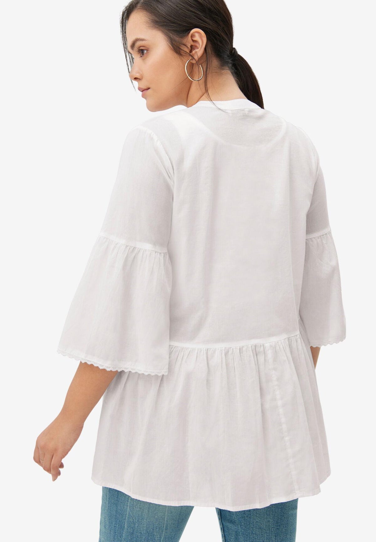 cut peplum tunic