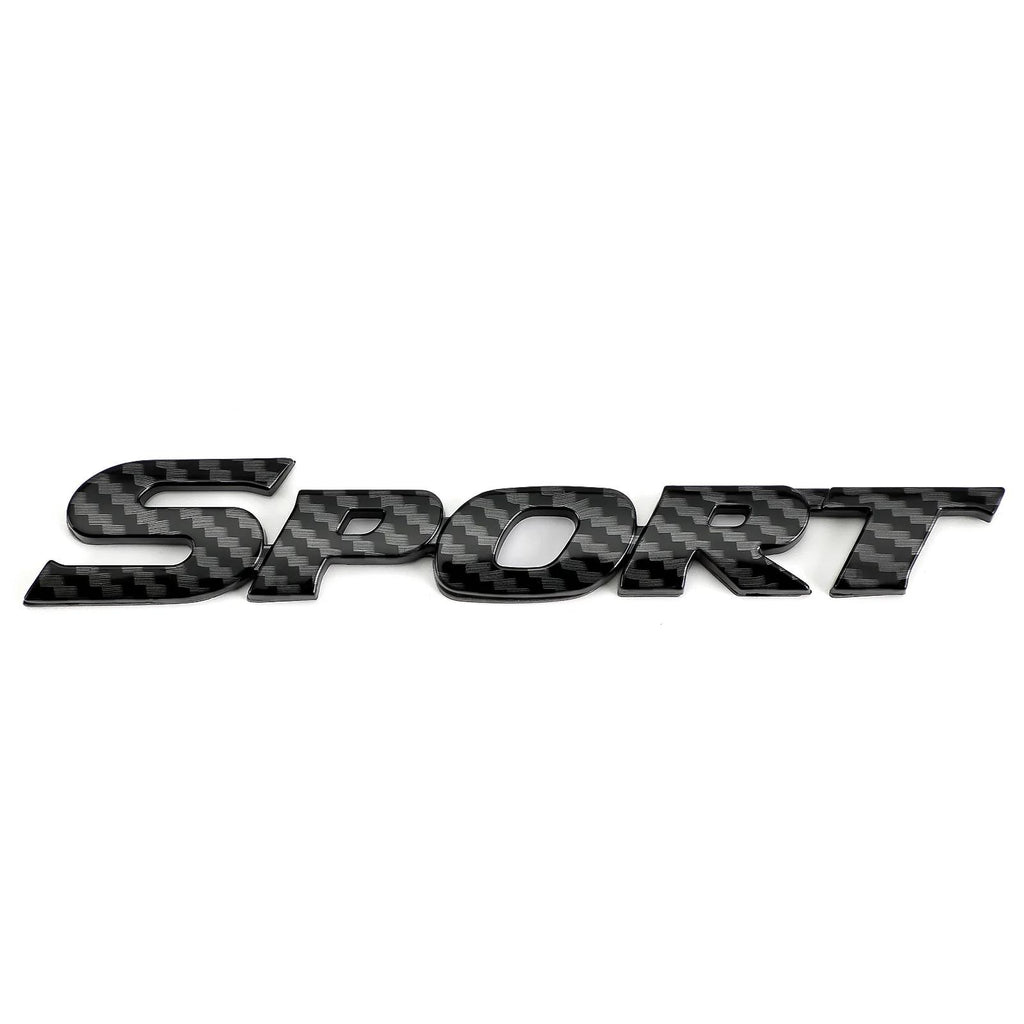 3D Metal Sport Logo Car Trunk Tailgate Emblem Badge Decal Sticker Carbon Generic