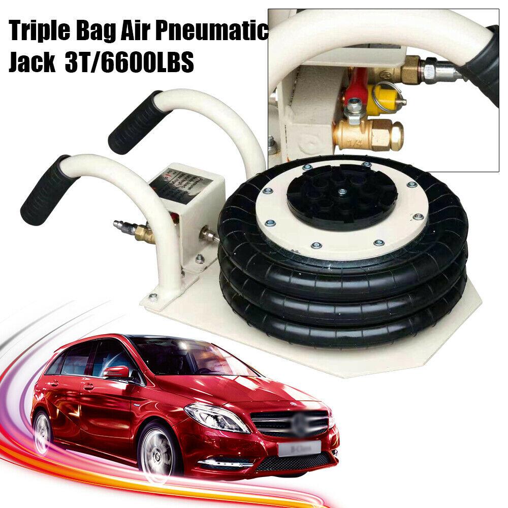 3Ton 6600LBS Triple Bag Air Jack Pneumatic Jack Lifting Heavy Duty Jack US STOCK