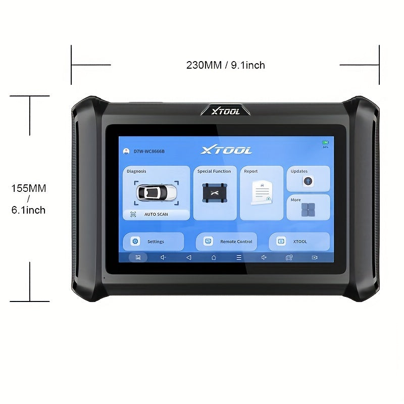 XTOOL D7W Wireless All System Car Bidirectional Scanner,  3Year Updates, ECU Coding, CAN FD&DoIP, 36+ Resets, Key Programming, Crank Sensor Relearn