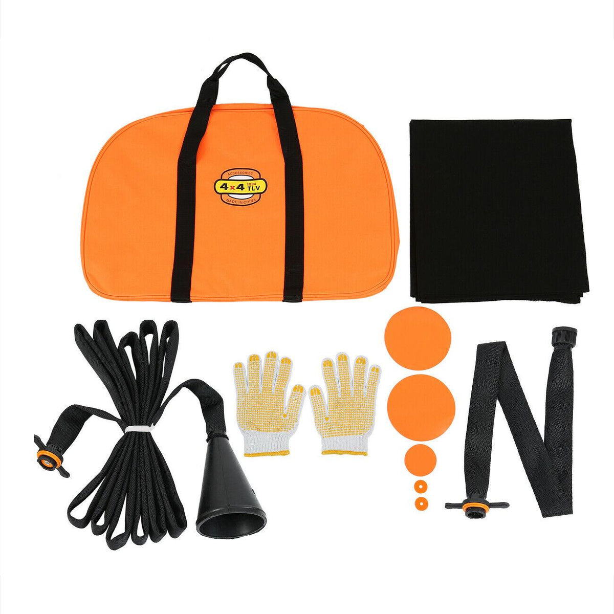 4T Ton Exhaust Inflatable Air Jack Bag Gas Car Vehicle Truck Rescue 11 Tools Set